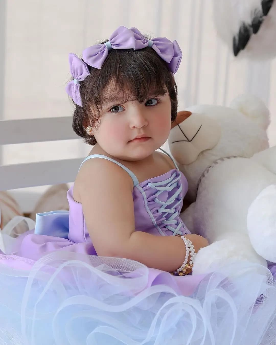 Abito da ragazza di fiore viola e blu personalizzato senza maniche in raso gonfio per abiti da ballo per prima comunione per feste di compleanno per bambini