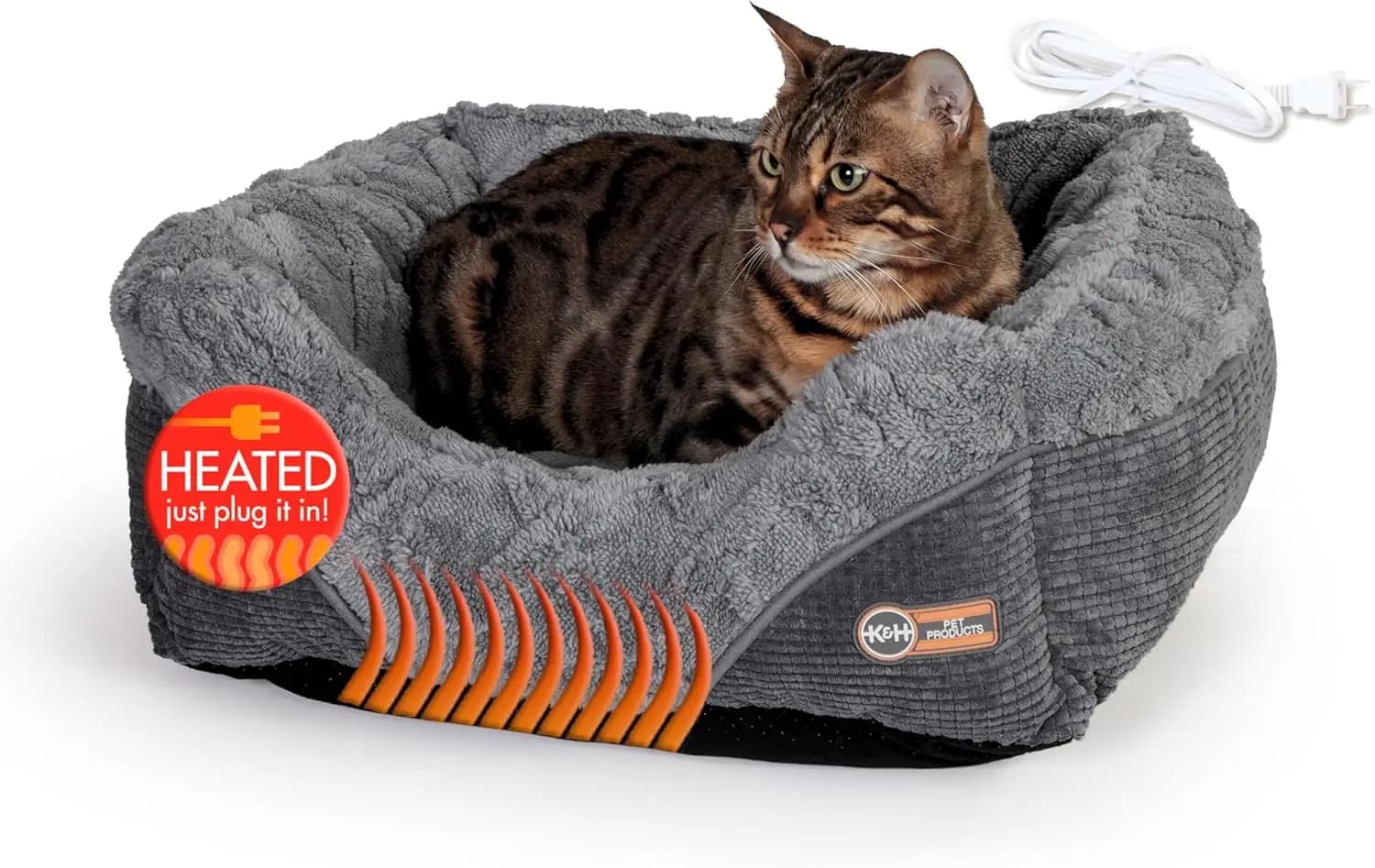 Thermo-Pet Lounge Sleeper, Cuccia Riscaldata per Gatti e Cani da Interno, Cuscino Calmante e Riscaldato, Impermeabile