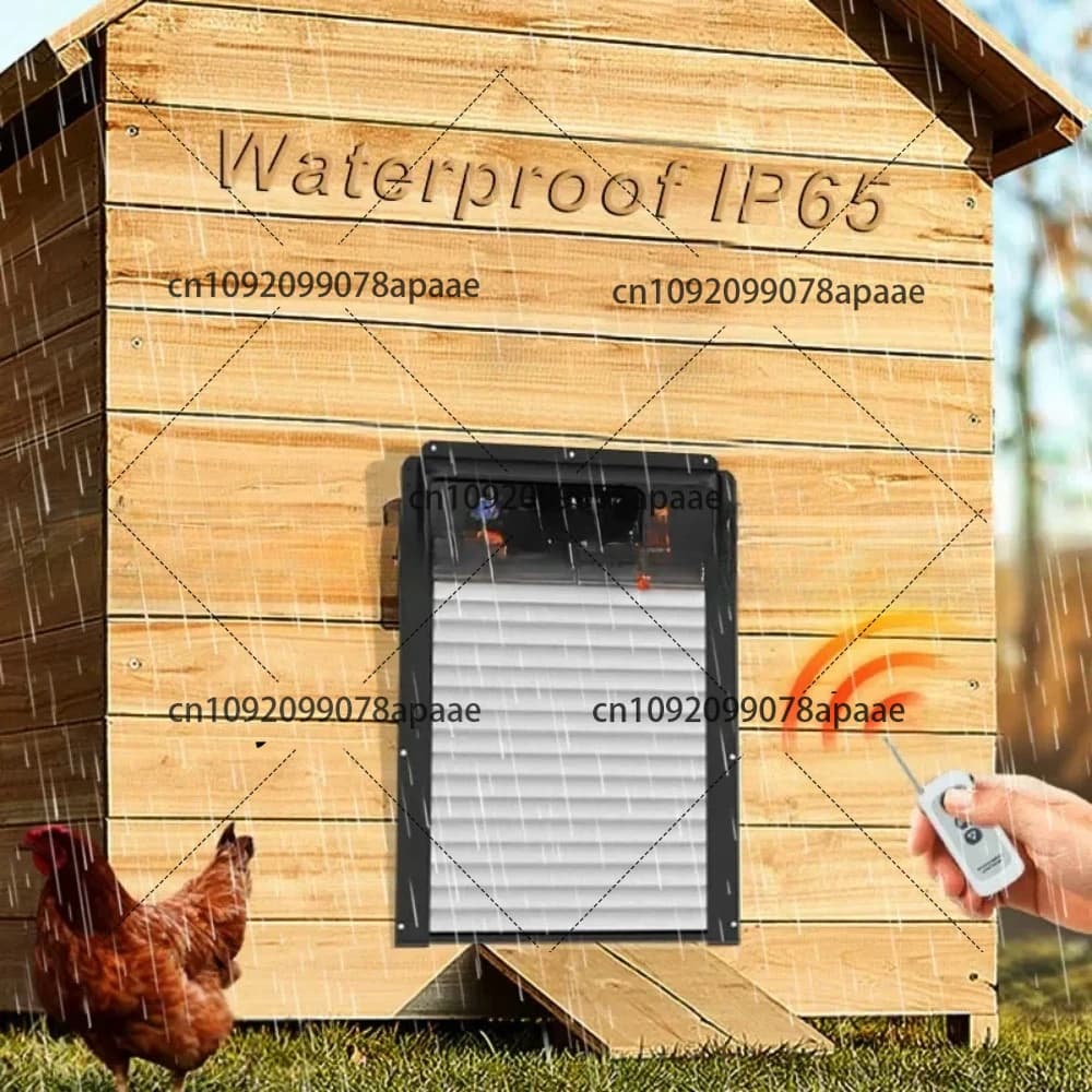 Porta intelligente per pollaio con fotocamera, impermeabile IP65, audio bidirezionale, allarme automatico, sicurezza per pollame