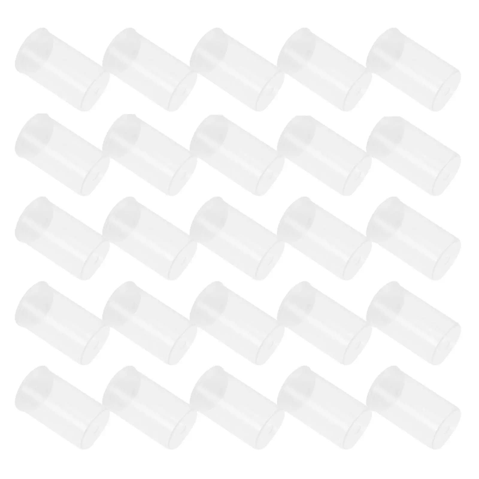Set di 50 Contenitori Rotondi Trasparenti, Piccoli Organizzatori per Esche da Pesca, Scatole Impermeabili in Plastica per Conservazione Attrezzatura