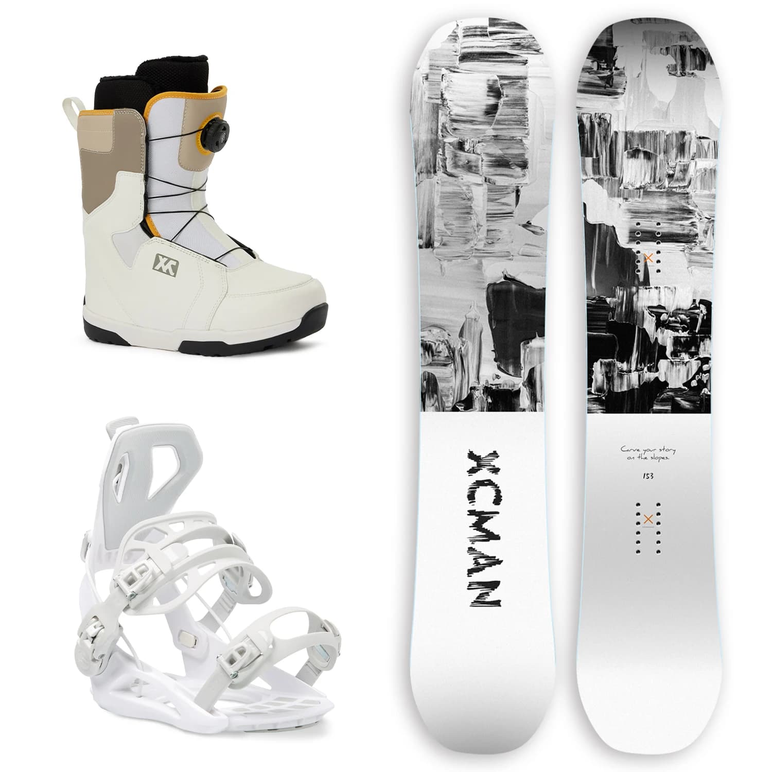 Set di scarponi da snowboard USA con attacchi Alps Ski in stock, offerta speciale.