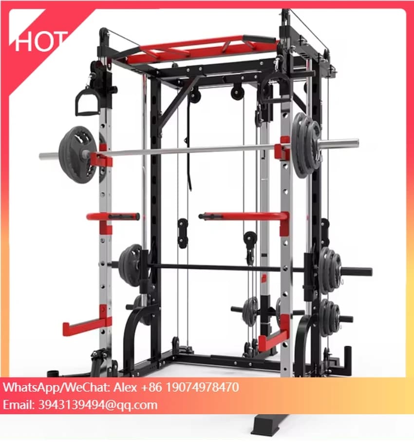 New All-in-One Commercial Equipment: Traction bar, Jaula Smith Rack, Squat