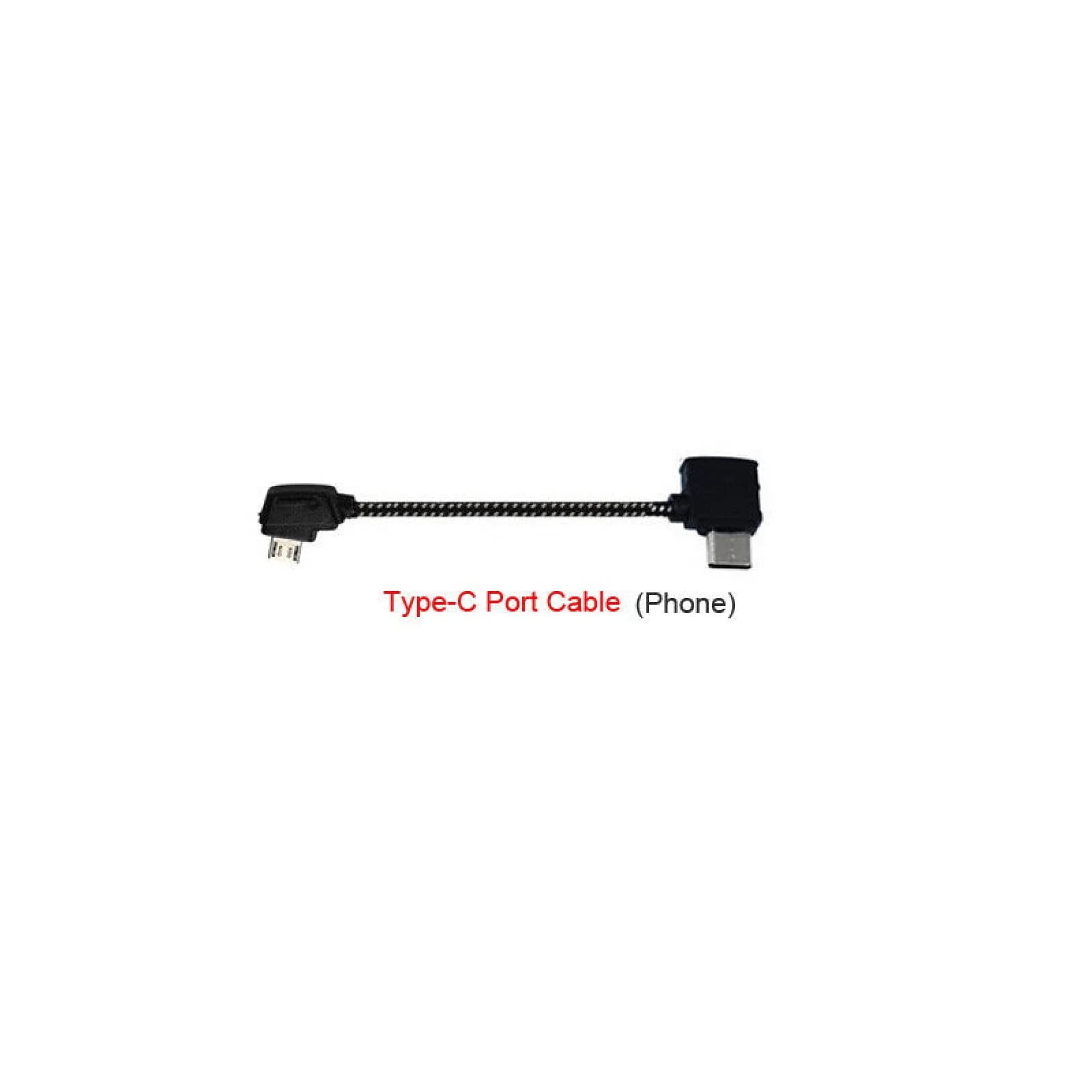 Connettore cavo dati di conversione da micro USB a USB-C / tipo C da 9,3 cm per tavolo smartphone con telecomando DJI Mavic PRO