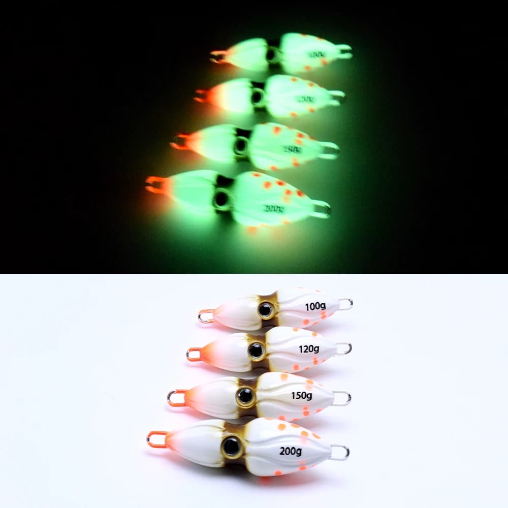 1 iron plate lead fish night light bait fake fishing boat for bait Tianya fishing boat at sea for bait biomimetic