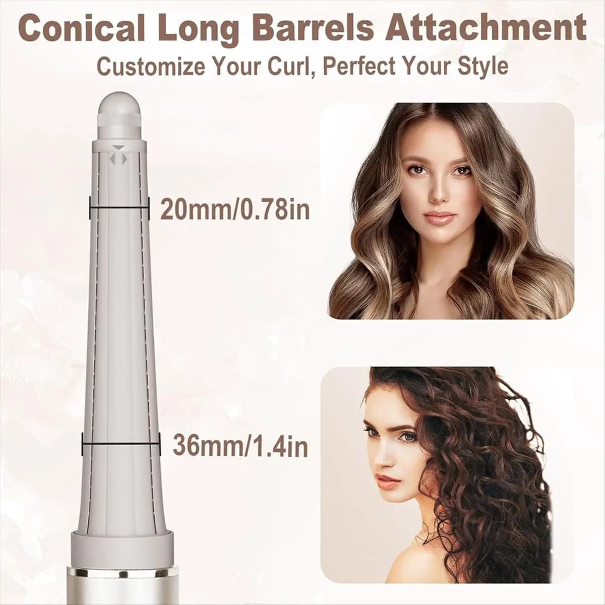 gliPromo gli Round volumizing brush with long hair curls for Shark FlexStyle accessories Create a classic and structured natural wave S