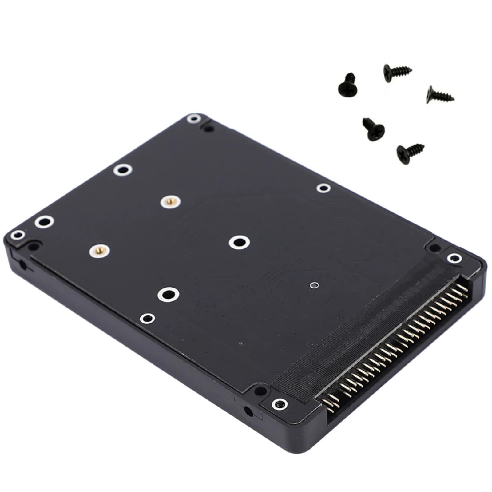 SSD MSATA a SATA da 2,5 pollici Custodia per scheda adattatore Porta seriale per computer Scatola per disco rigido integrata esterna Convertitore a 44 pin