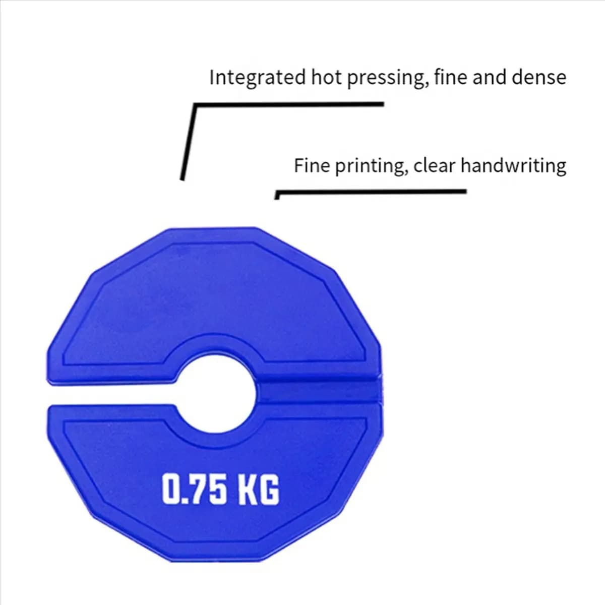 ABME New 2PCS Gym Micro-Type Plates Dumbbell Fractional Weight 0.75kg Plate Rubber Fractional Weight Plates Add-on Aperture 35mm
