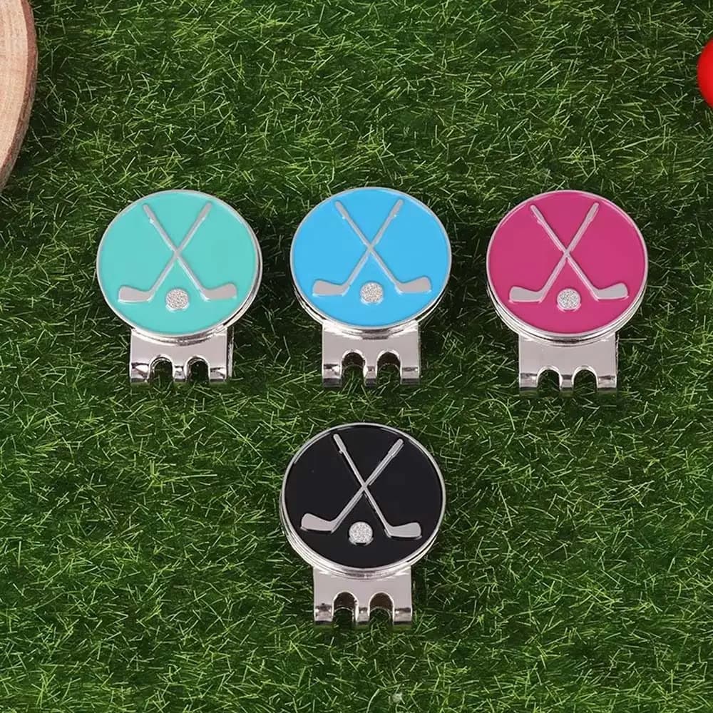 Clip Magnetico Portatile per Cappello da Golf, Marcatore di Posizione, Ausilio per l'Allenamento, Clip Rimovibile per Cappello da Golf per Golfisti