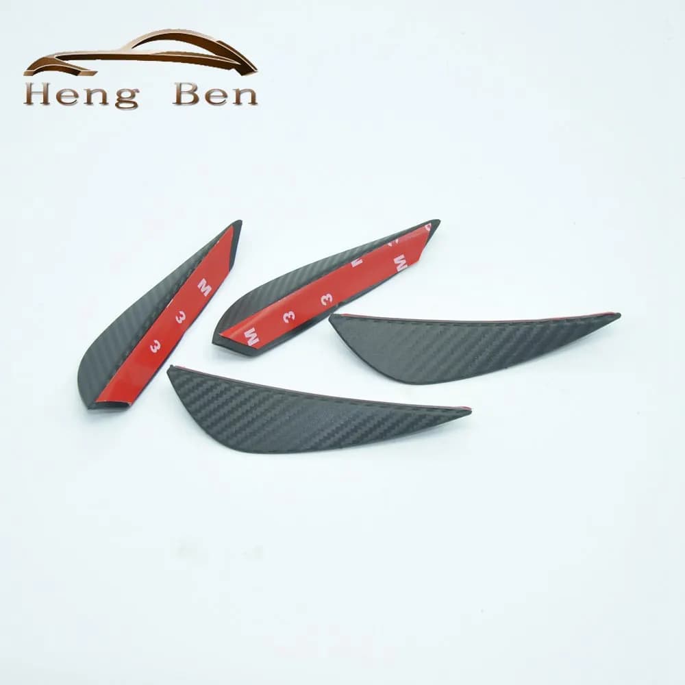 HB CARBONIO FIBRA STILE Paraurti Anteriore LIP diffusore SPLITTER FINS SPOILER CORPO VALENZA CANARDS