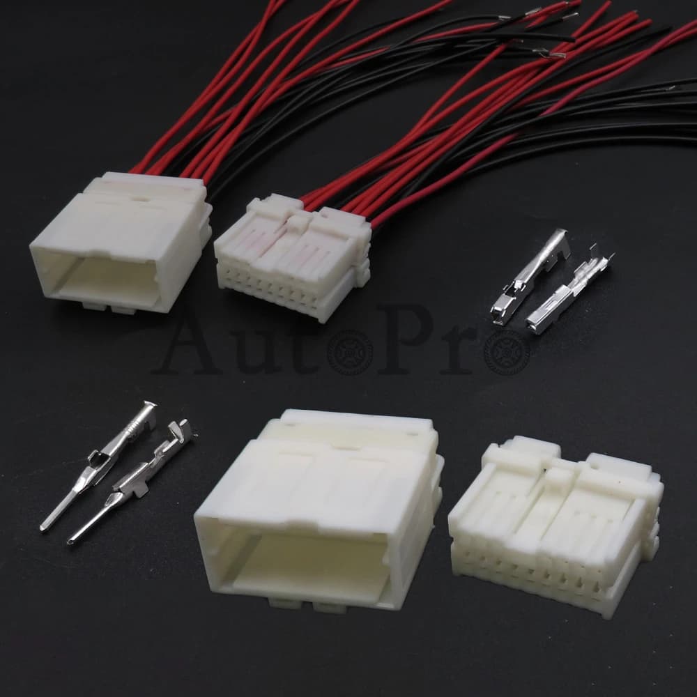 1 Set 16 fori MG653019 MG643016 1123371-1 1123350-1 7283-5995 connettore per cablaggio automatico presa per specchietto auto per Nissan