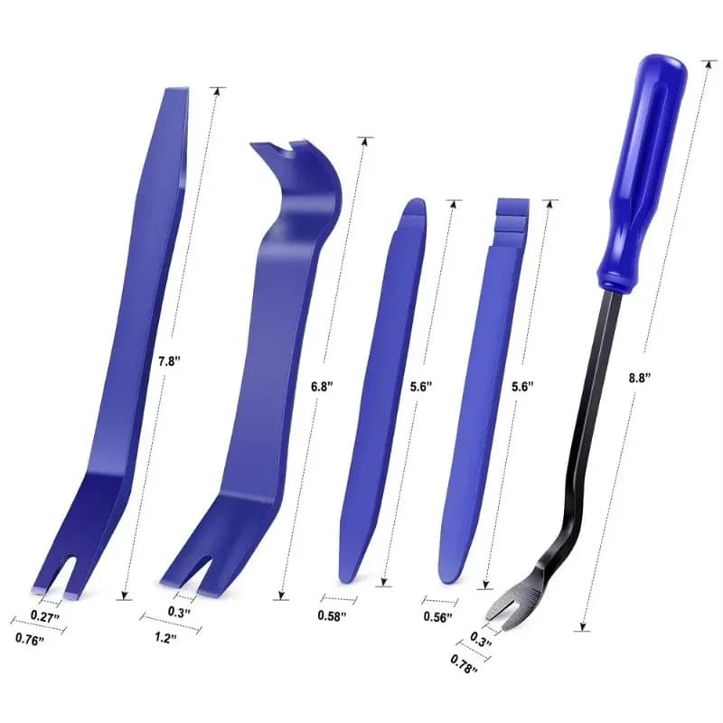 Set di Attrezzi per Auto, Kit di Smontaggio, Strumenti per Riparazione Stereo e DVD, Attrezzi per Rimozione Cruscotto, Strumenti per Pannelli in Plastica Interni Auto