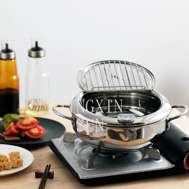 Customized SS304 tempura fryer, French fries pan, stainless steel fryer