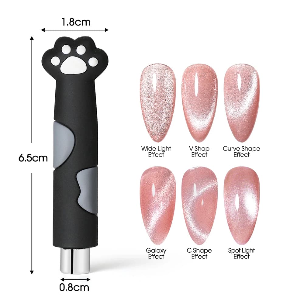 Nail Art Cat Eye Gel Penna magnetica Gel assorbente Smalto per unghie Pittura Forte magnete Stick Grande strumento magnetico cilindrico per unghie