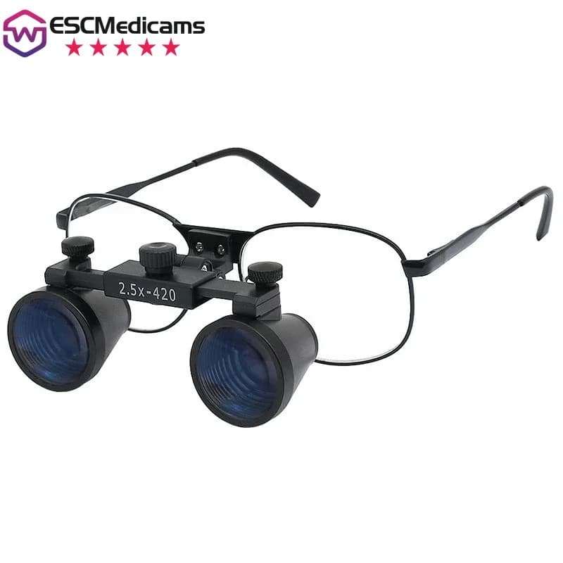 LED Binocular Headband Magnifier 2.5X/3.5X - Ultra-Lightweight High Definition Loupes for Lab Research & Scientific Analysis