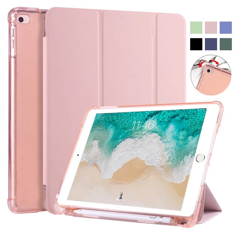 Per iPad 9a 10a generazione Custodia con portapenne Trifold Smart Cover per iPad 10 2 10.2 9.7 iPad 9 10 8 7 6 5a generazione Air 11 4 5