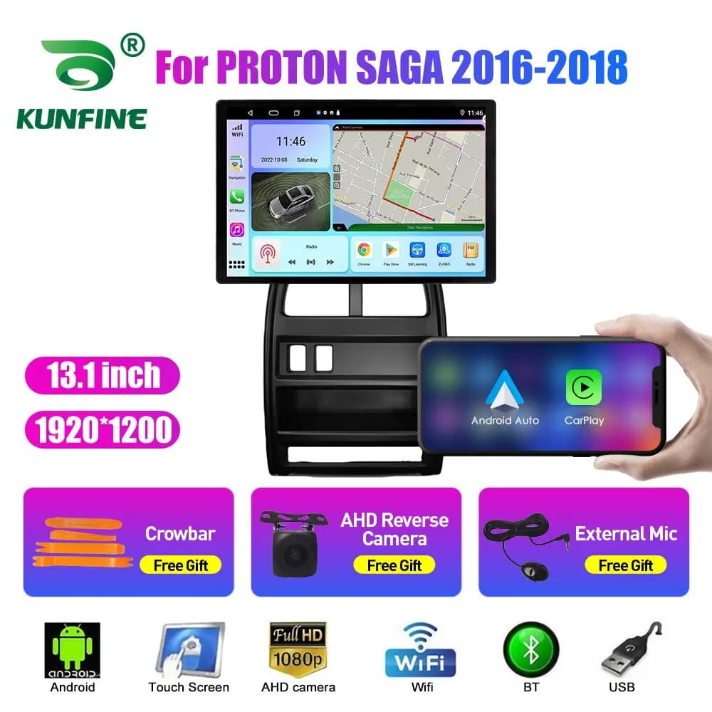 Autoradio da 13.1 pollici Per PROTON SAGA 2016 2017 2018 Auto DVD di Navigazione GPS Stereo Carplay 2 Din Multimediale Centrale Android Auto