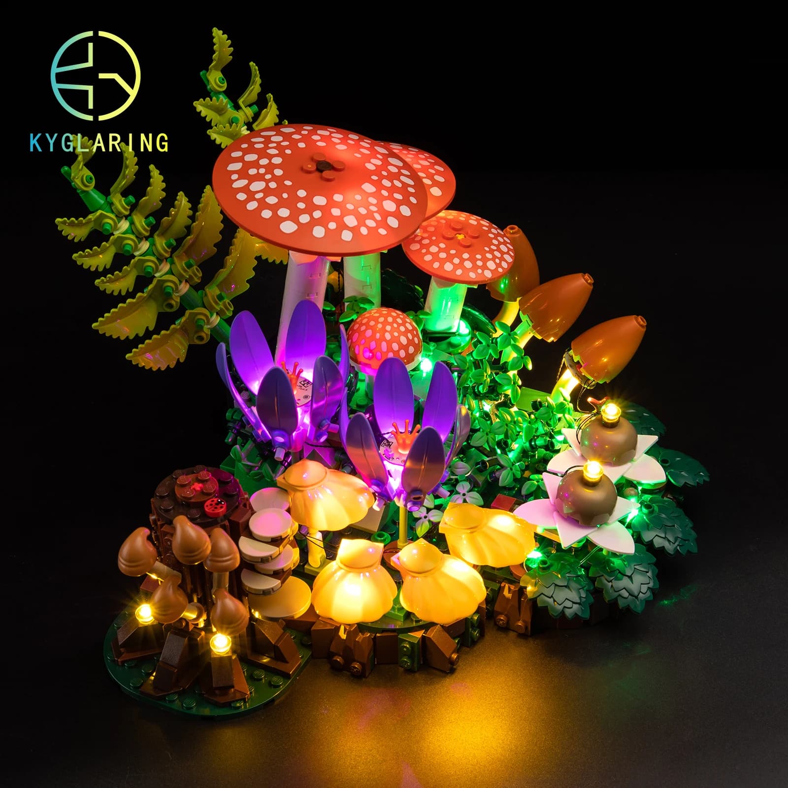 Kyglaring Led Lighting Set Diy Toys for Lego Woodland Mushrooms 11505 Building Blocks (No Model)