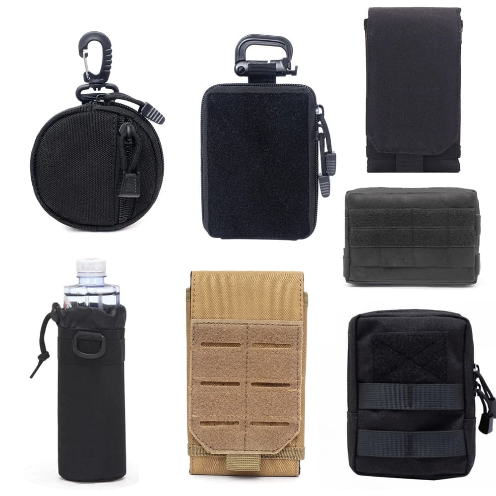 Borse tattiche Borse Molle Marsupio da uomo Custodia per telefono Cintura Marsupio EDC Pack Accessori per caccia da campeggio all'aperto