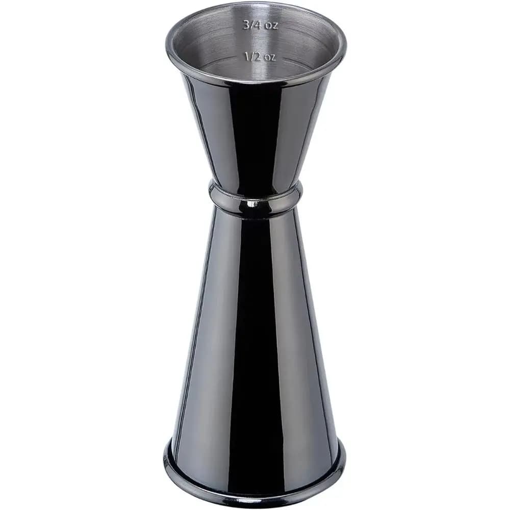Misurino per cocktail bifacciale in acciaio inossidabile con doppio jigger per cocktail in stile giapponese con scala da 1 oz / 2 oz