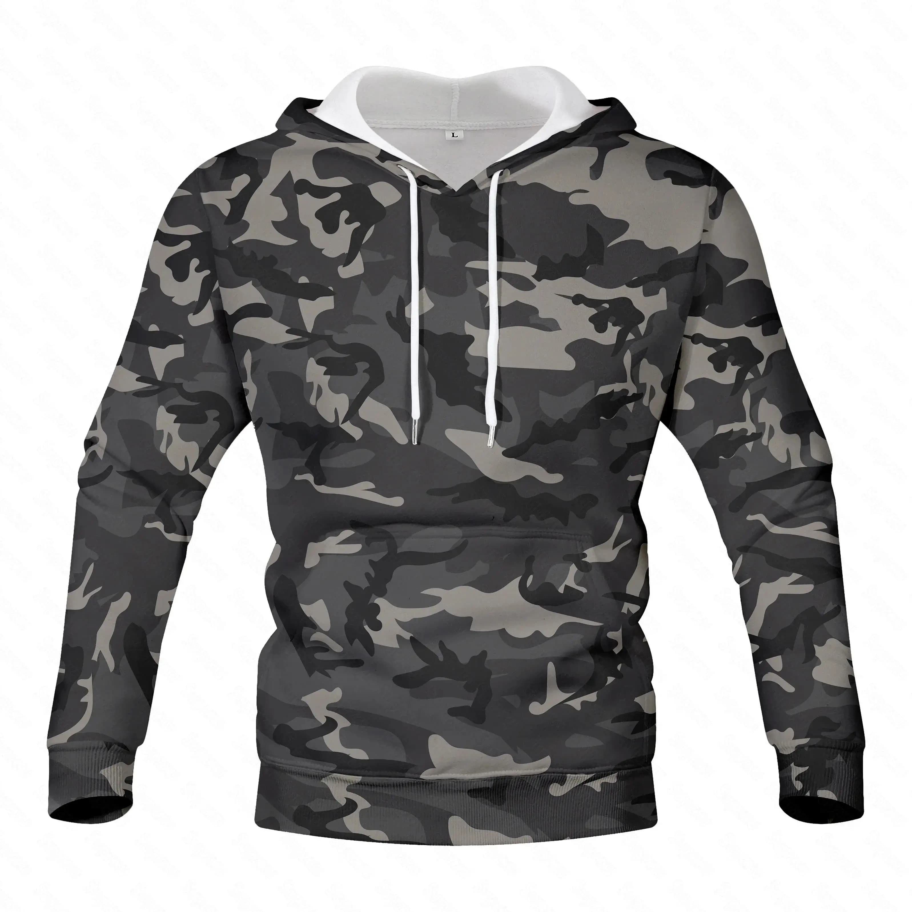 Felpe con cappuccio mimetiche da uomo 2023 primavera uomo militare felpe con cappuccio felpa con cappuccio da strada maschile felpa verde militare Hip Hop S-4XL