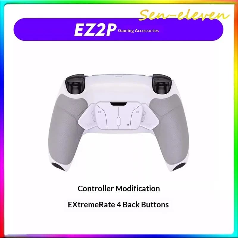 Kit di rimappatura eXtremeRate RISE4 per controller PS5 | 4 pulsanti posteriori programmabili | Mod di Aggiornamento Elite | Compatibile con BDM-010/020