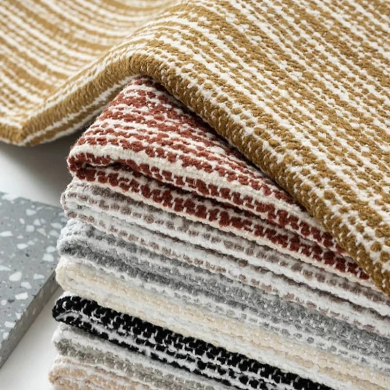 630g/m Thickened Looped Yarn Sofa Fabric Yarn Dyed Stripes DIY Chairs Stools Soft Furnishings Soft Beds Pillows Cushions Fabric