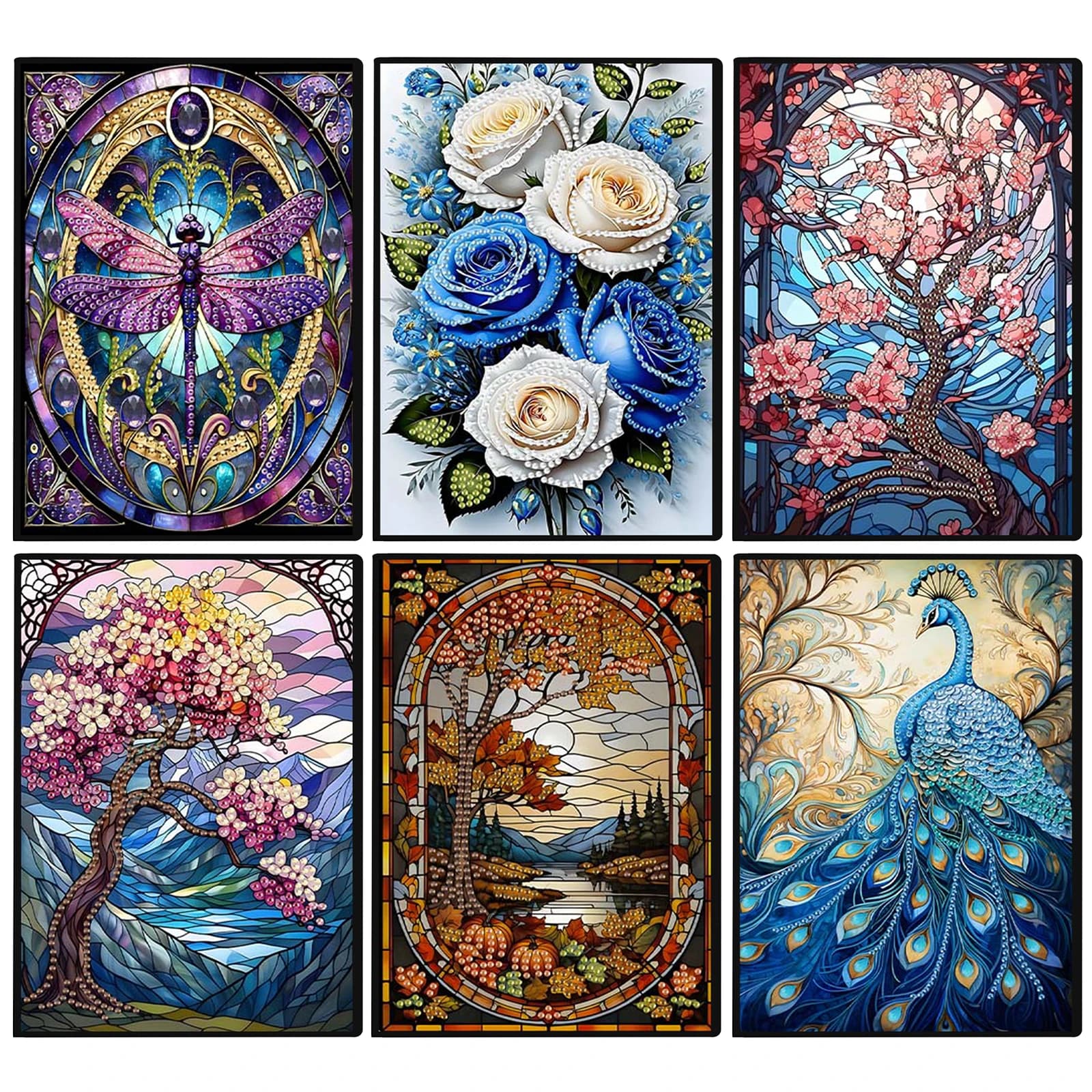 Nature & Floral 50 Pages Crystal Notepad Sketchbook (50 Pages A5 No Lines) for Birthdays Or