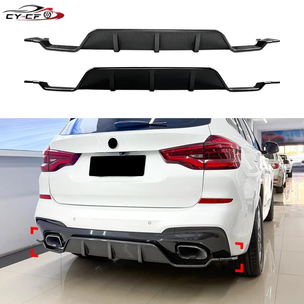 Diffusore Posteriore per Paraurti Auto BMW X3 G01 M Sport 2018 2019 2020 2021, Spoiler Posteriore, Kit Carrozzeria, Tuning Esterno