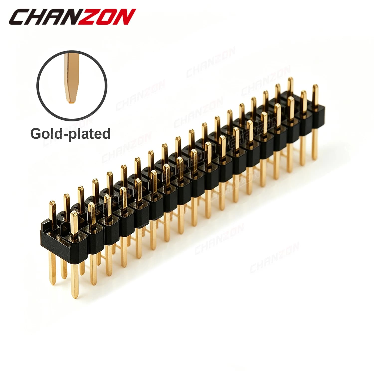 New 2x20 Pins Male Gpio Dual Header 40pins Double Row 2.54mm Gold Plated Two Rows Nano Connector for Arduino PCB Raspberry Pi