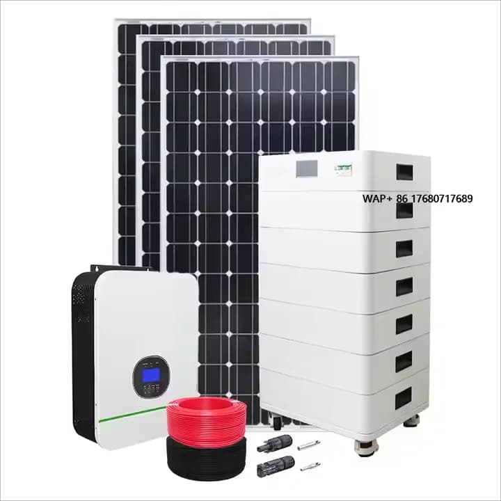 Pannelli Solari con Batteria e Inverter 5kw 8kw 10kw Sistema Fotovoltaico Ibrido Off-grid per Casa