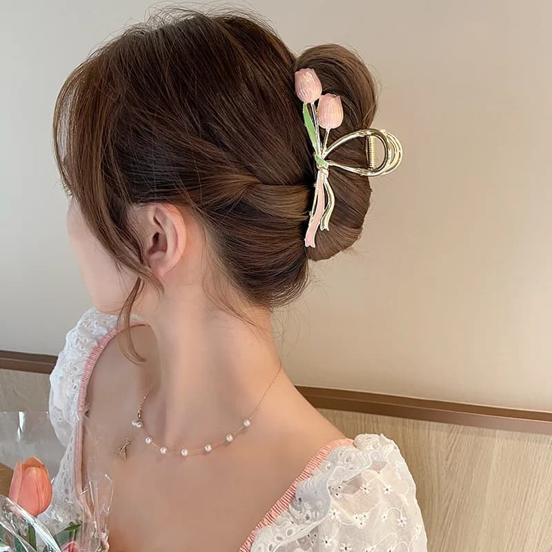 Tulip womens the back of the head back hair clipshark hair clip elegant grip clipThe first choice for high hair volume