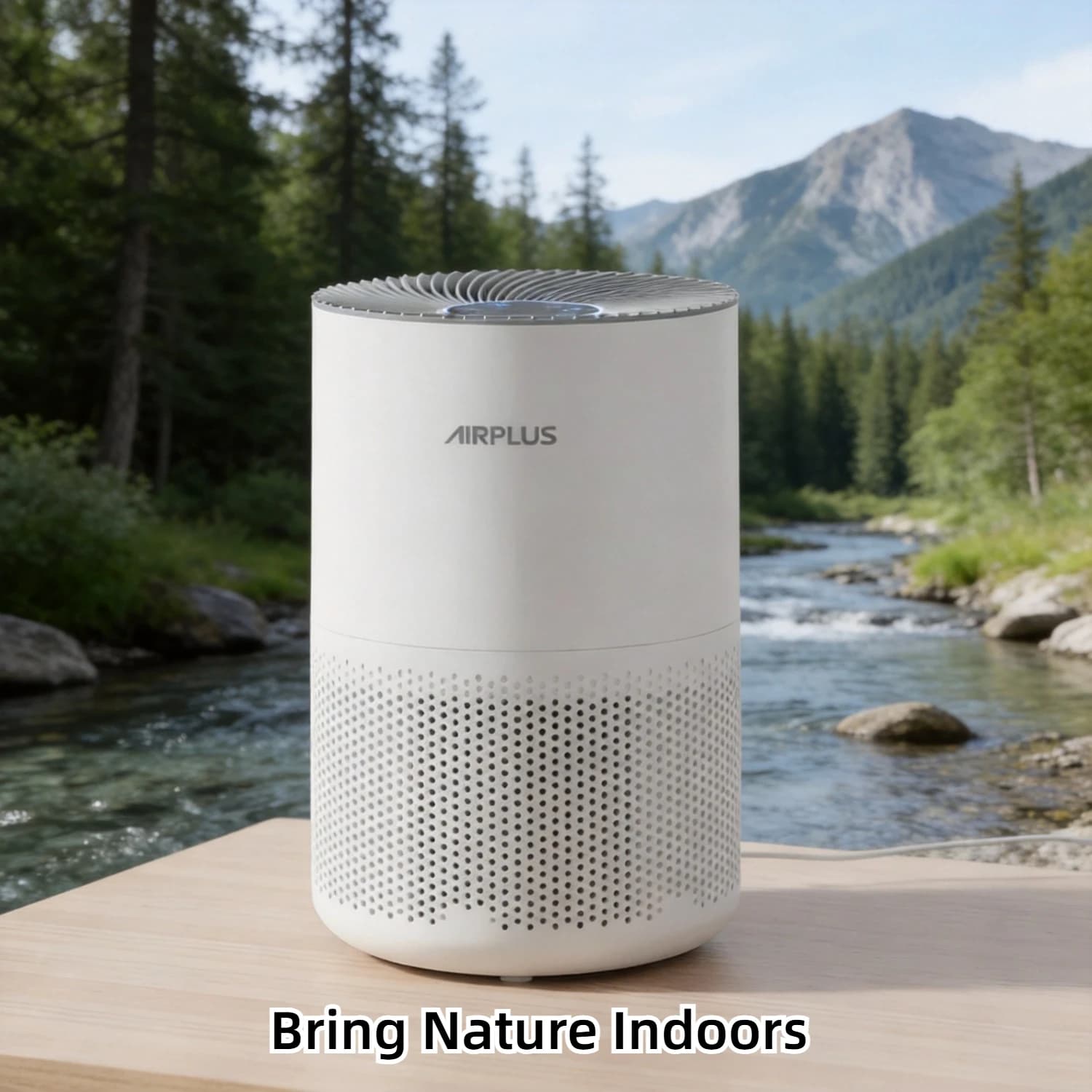 AIRPLUS Air Purifier Cleaner 99.9% Home Bedroom 1073 Sq Ft 3 In 1 Washable HEPA Filter Sleep Mode Auto Child Lock White