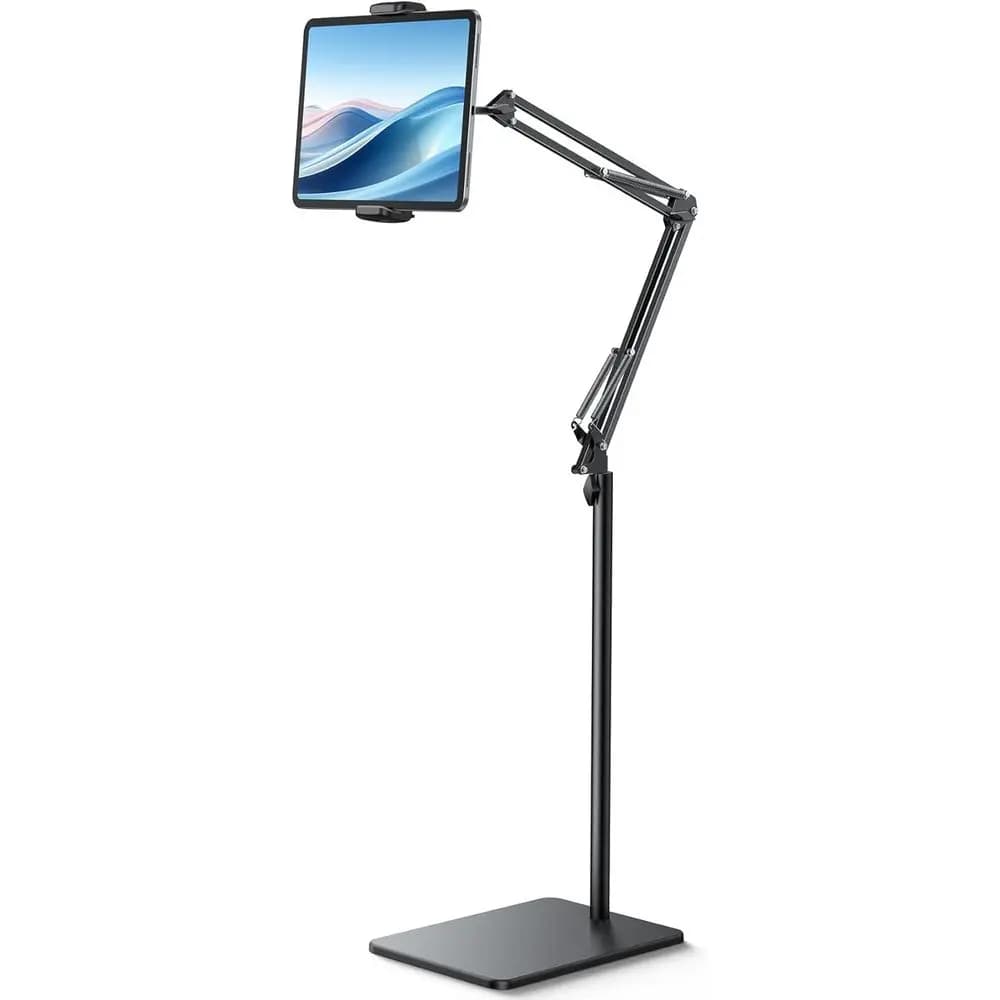 Supporto per Tablet Regolabile in Altezza con Braccio Flessibile per Dispositivi da 4.7-13 Pollici, Adatto per Letti, iPad, Tablet ed E-Reader