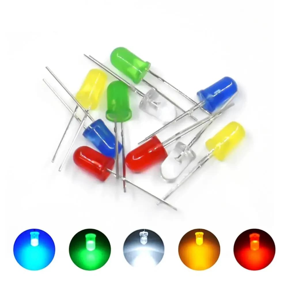 Blue White Yellow Red LED 5MM Diode Green Kit Assorted COMPONENT FAI Kit FROM YOU New Original For Arduino