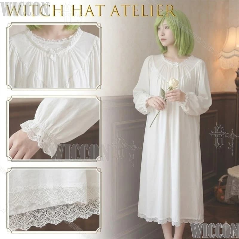 Witch Hat Atelier Coco Princess Loose Nightdress Impression Print Can Be Worn Out Anime Pajamas Lolita Party Halloween Costume