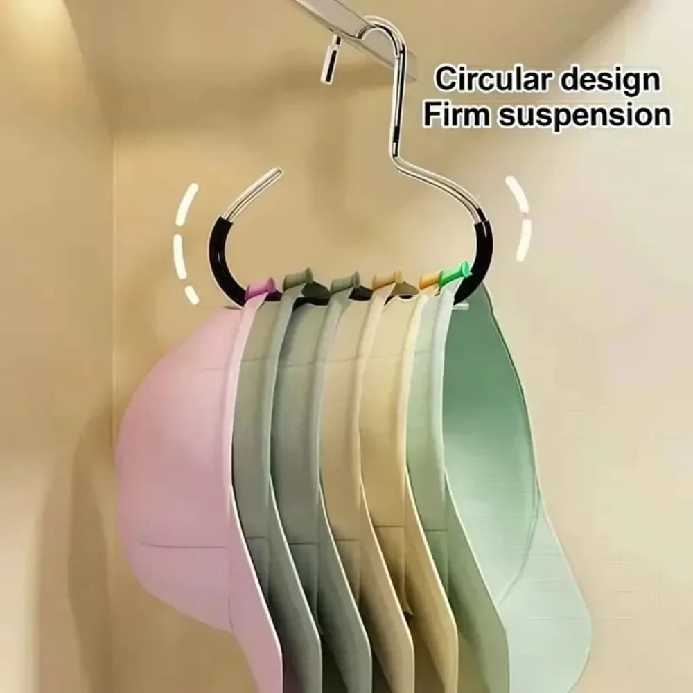 Appendiabiti ad anello creativo 1PC, appendiabiti multifunzionale per la casa, gadget per la conservazione di sciarpe e scialli