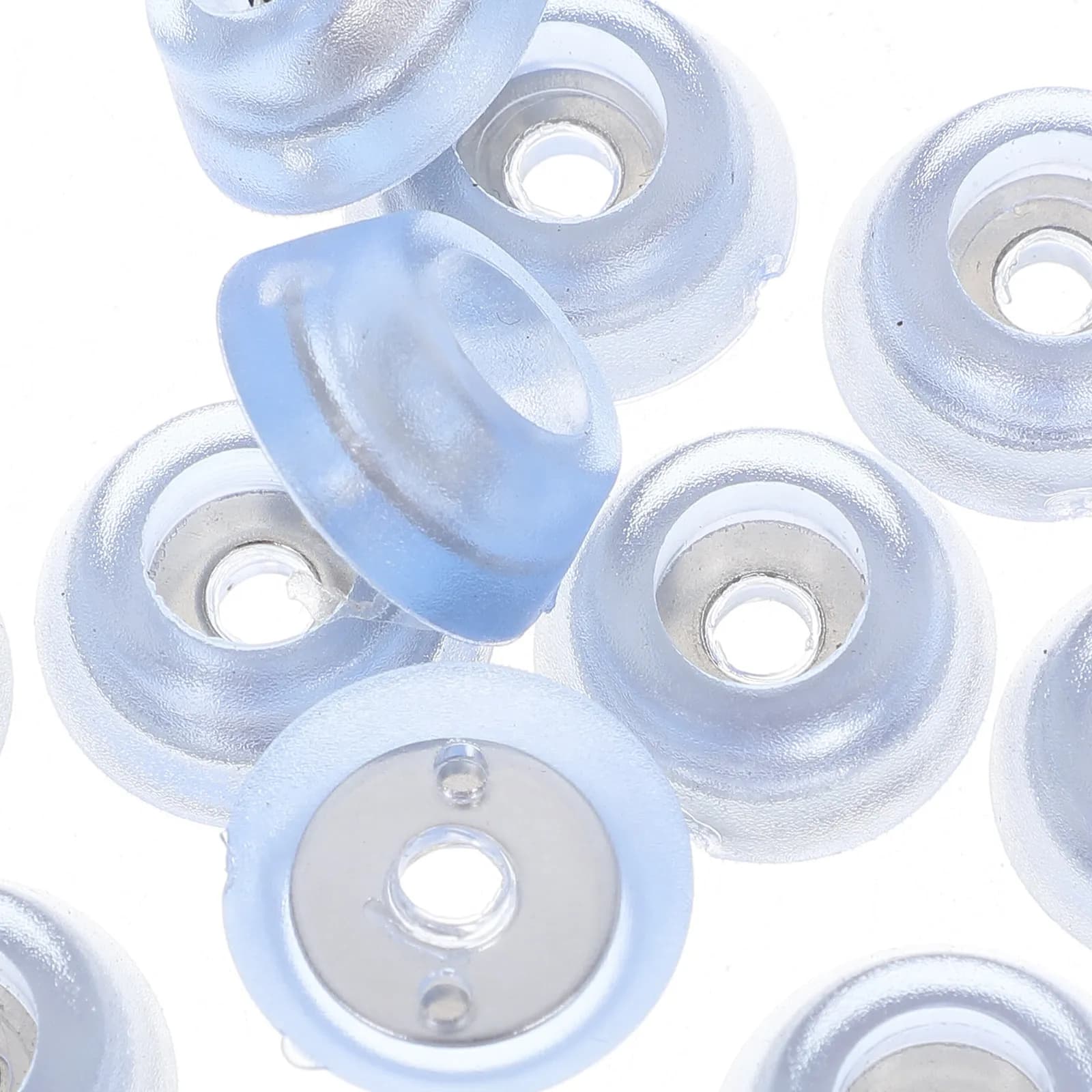 20 Pieces of Conical Protections in Transparent Silicone for Furniture, Rubber Anti-slip Feet with Screws, Protections for Flooring