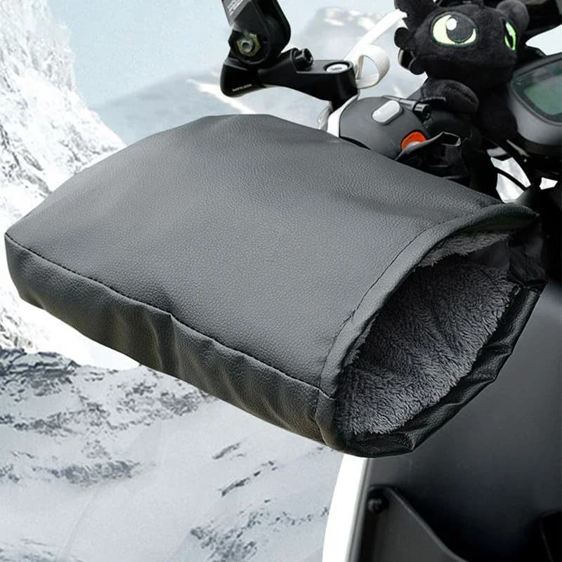 Guanti da manubrio impermeabili caldi invernali, coperture per manubrio da bicicletta per moto, equipaggiamento da equitazione resistente al freddo antivento