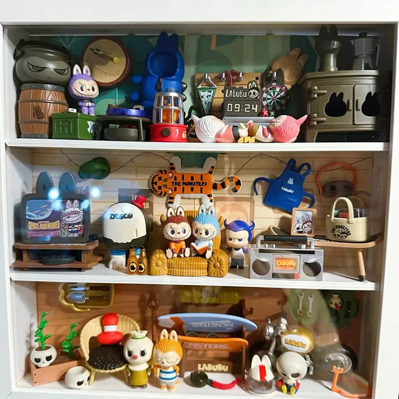 POP MART Labubu The Monsters Home of the Elves Series Blind Box Guess Doll Anime Figure Desktop Ornaments