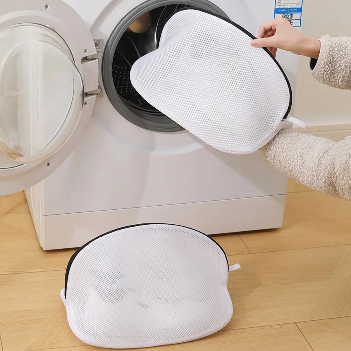 1 bag for washing shoes with zipper net for laundry