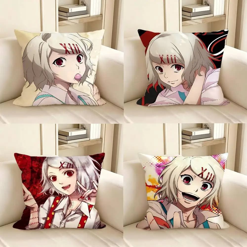 1pc Cartoon J-Juuzou S-Suzuya Pillow Case Fashion Square Pillowcase Bedroom Sofa Room Ins Decoration Leisure