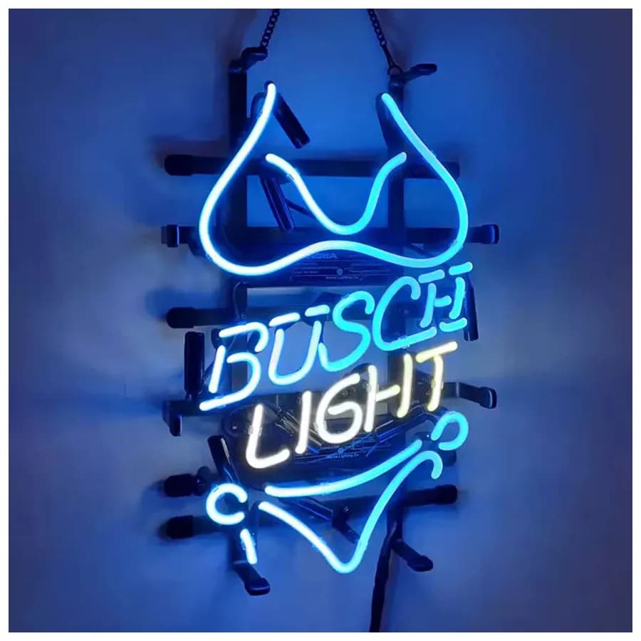 New Busc Light bikini Beer Wall Decor Neon Sign Bar birra artigianale Hotel Decor lampada neon light sign Real Glass Room Decor