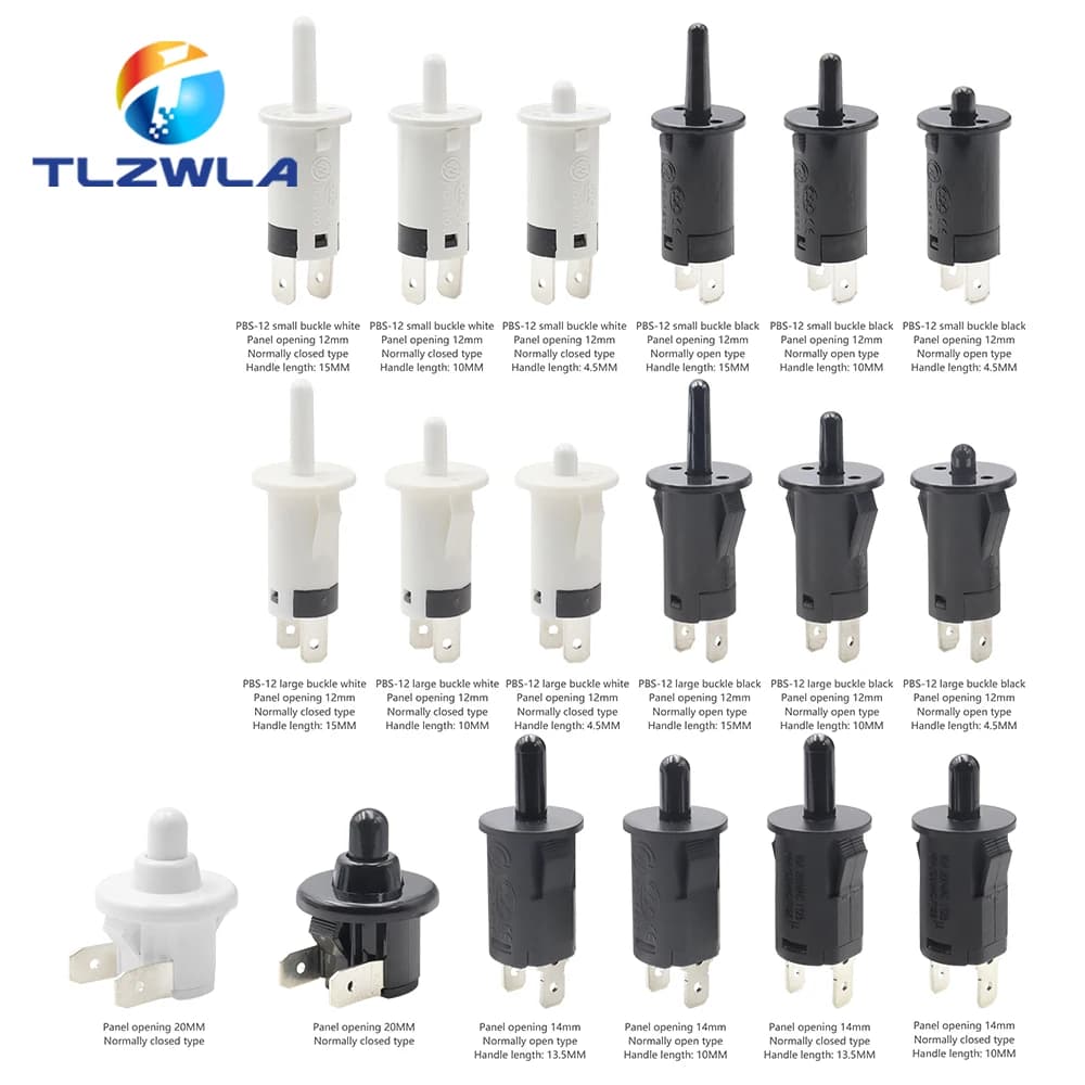 AC220V Door Switch Refrigerator Cabinet Light For Disinfection Wardrobe Wardrobe Button Switch NO/NC Anti-dumping Button Switch