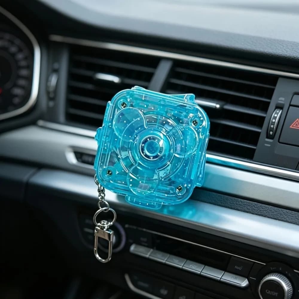 Fun Multi-Play Fidget Spinner Keychain Crisp Pressing Smooth Rotation Portable Creative Keychain High-Appearance Square