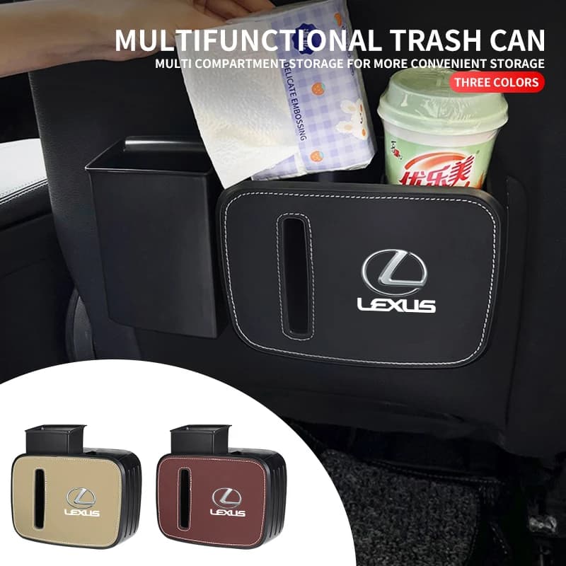 Adesivo per auto, porta fazzoletti multifunzione, porta bicchieri, scatola portaoggetti per Lexus FSPORT LBX NX RX 350h 450h ES UX 300e GS GX I