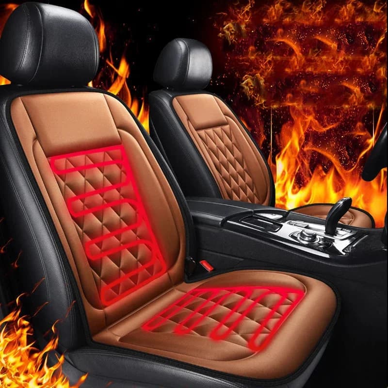 Winter Seat Set for Car Heating Driver Seat Cover 12V Thermal Bearing for Cars Heated Seats for Vehicles Heat Bearing for Heated Car Quick Heating