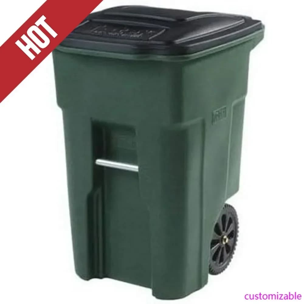 Hot-79248-R2968 Bidone della Spazzatura a 2 Ruote da 48 Galloni, 48 Litri