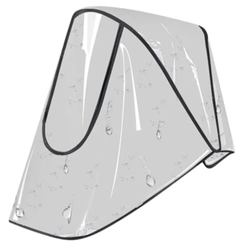 Copertura universale antipioggia per passeggino, accessori impermeabili per passeggino, protezione trasparente antivento e antipolvere con cerniera apribile per passeggini, impermeabile.