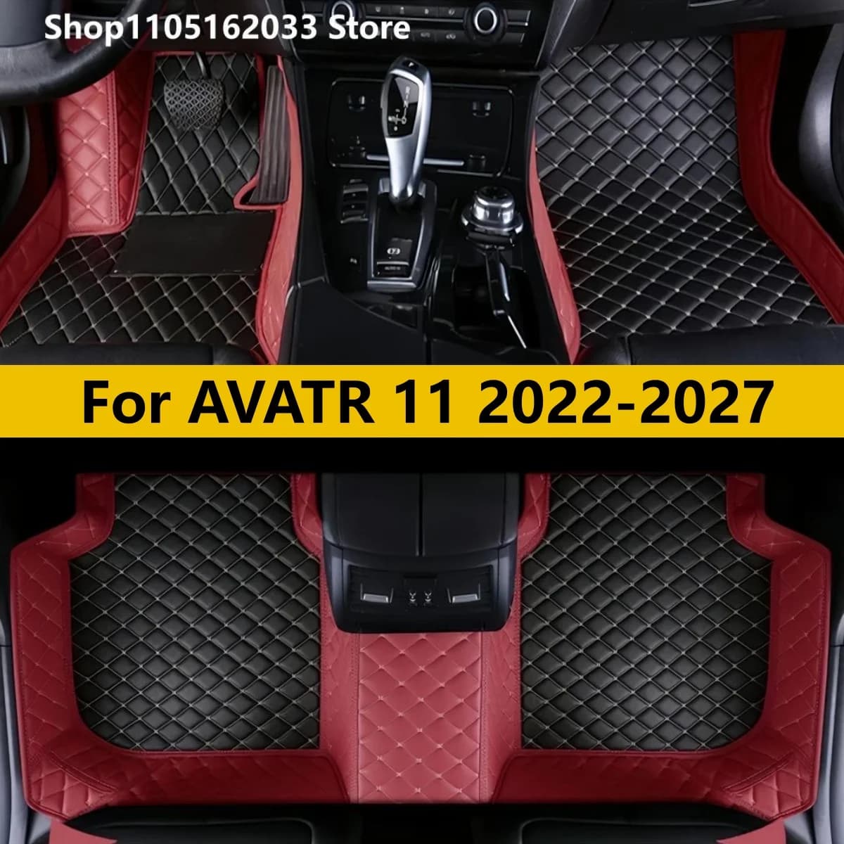 Tappetini per auto a 4 posti a 5 posti adatti per AVATR 11 2022 2023 2024 2025 2026 2027 Tappeto in pelle per auto Set completo Tappeti per piedi Tappeti