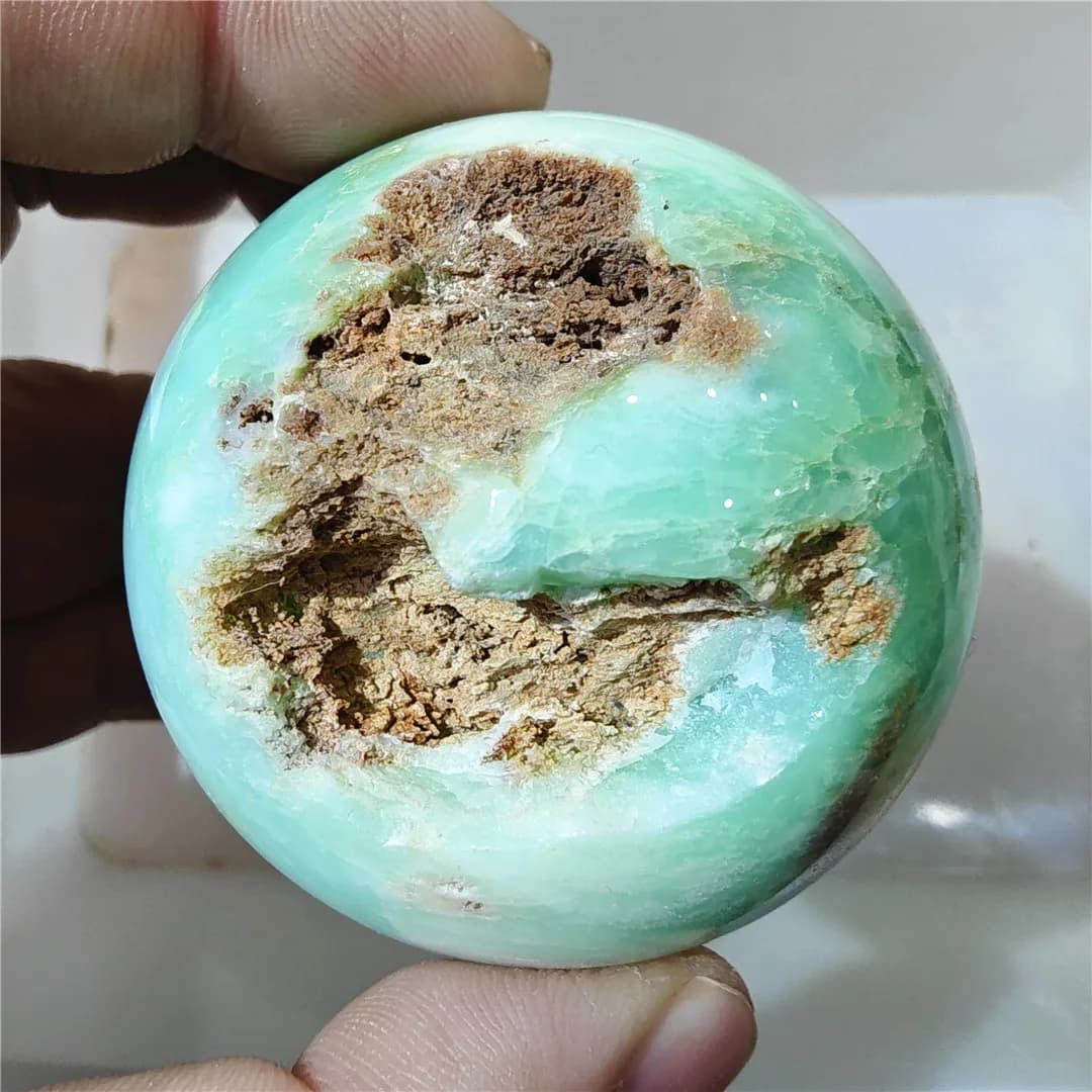 5-7 cm Reali GENUINE Pietre Preziose Sfera Crisoprasio Naturale Palla di Giada Australiana Cristalli Rocce Minerali Pietre Preziose Decor 2025